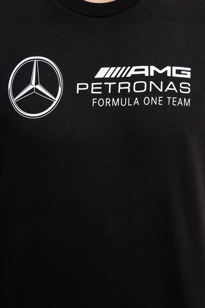 adidas t-shirt bawełniany x Mercedes JV5434 czarny