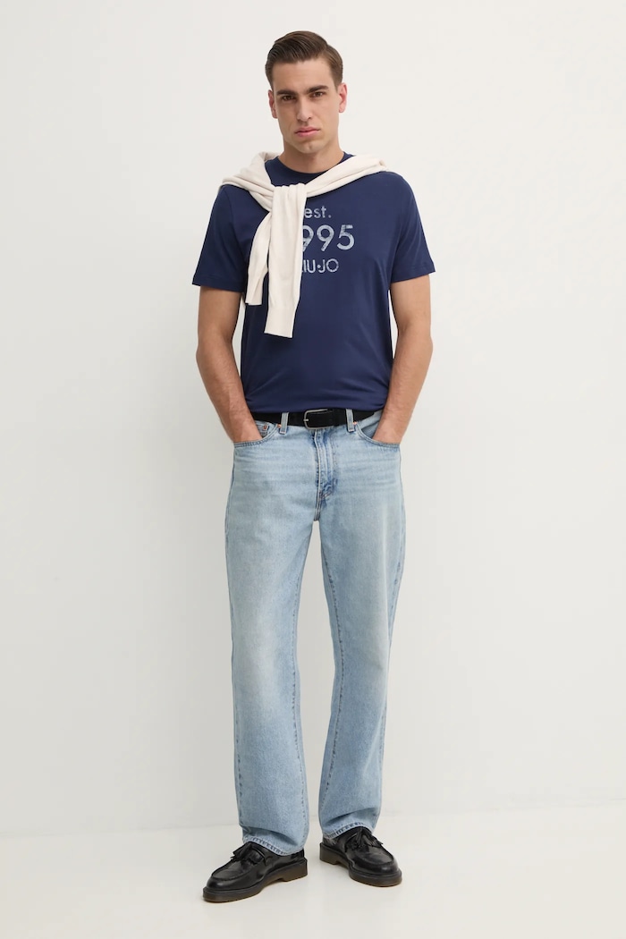 Liu Jo tricou QA5125.J4924 bleumarin SS25