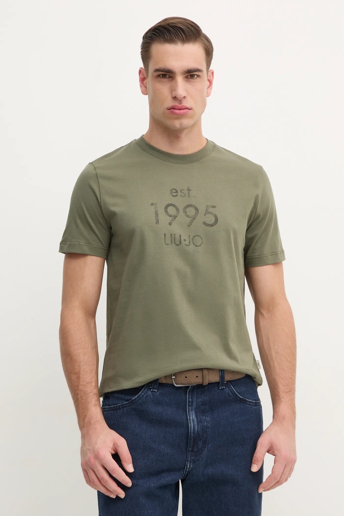Тениска Liu Jo стандартна зелен QA5125.J4924