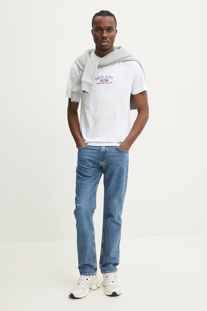 Guess Jeans pamut póló M5RI77.K8FQ4 fehér SS25