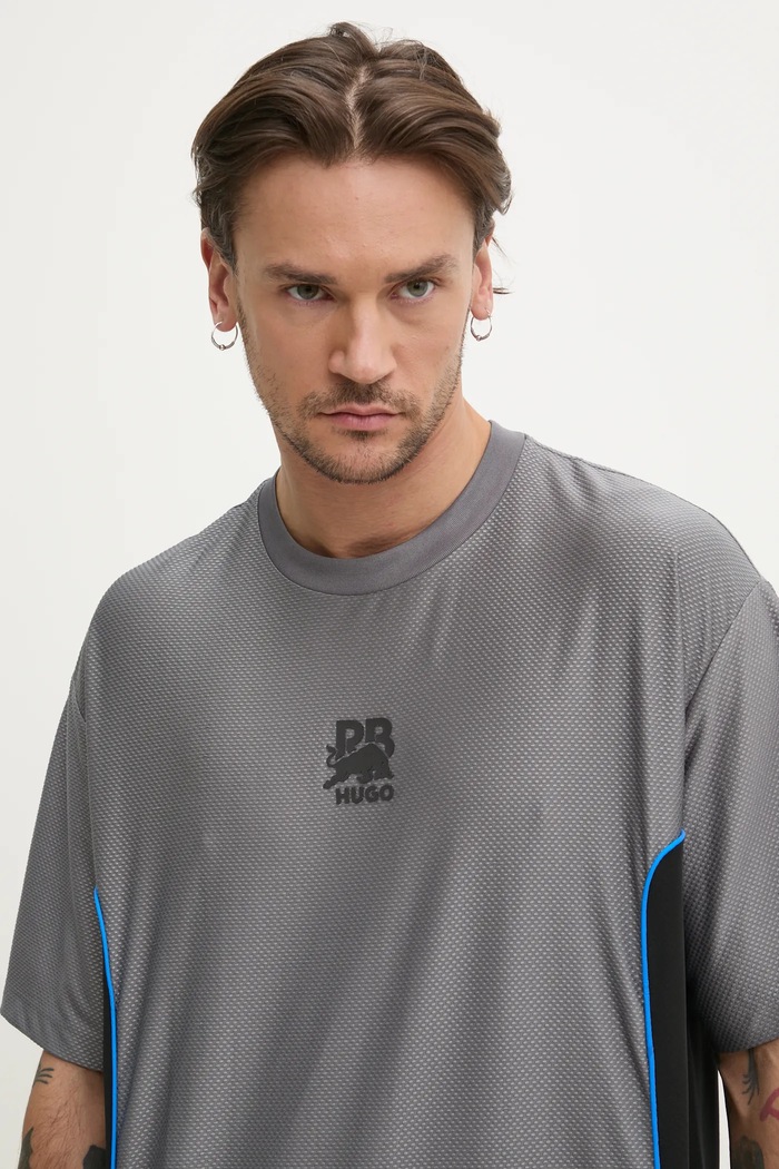 Tričko HUGO x RACING BULLS sivá 50545110