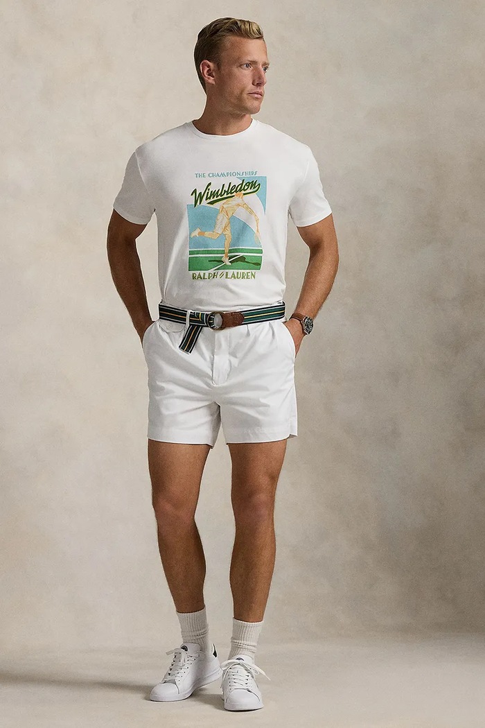 Oblečenie Polo Ralph Lauren Bavlnené tričko Polo Ralph Lauren Wimbledon Collection 710970512 biela