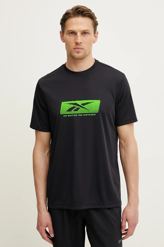 Tréningové tričko Reebok No Matter the Distance potlač čierna 100214917