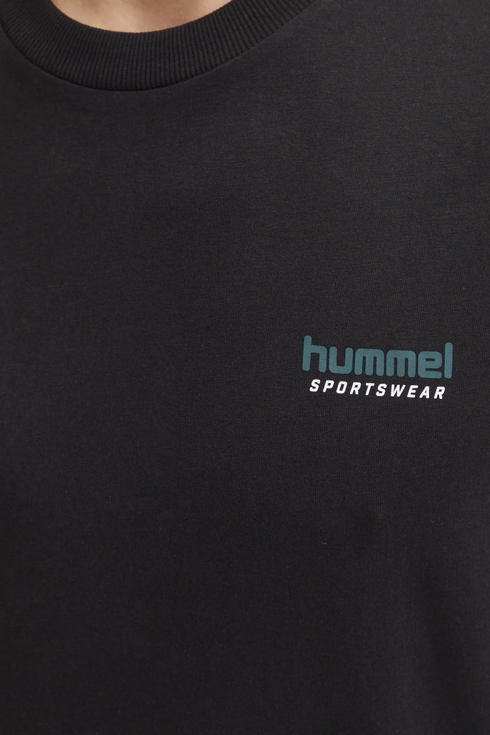 Bavlněné tričko Hummel 226078 černá