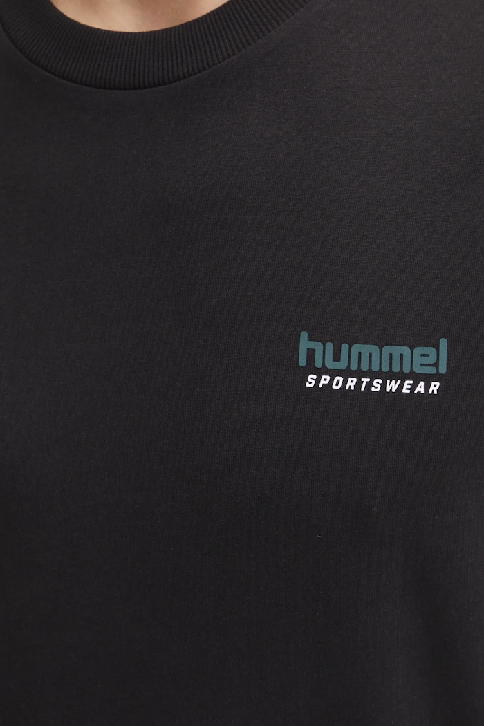 Bavlněné tričko Hummel 226078 černá