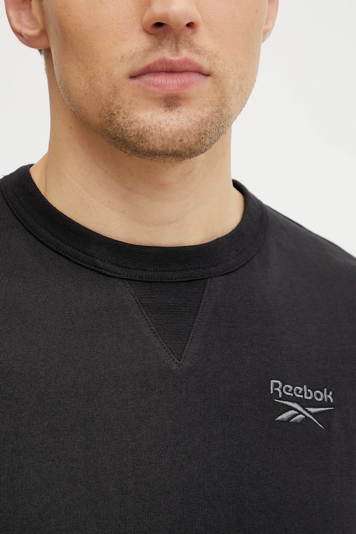 Бавовняна футболка Reebok Classic 100214087 чорний