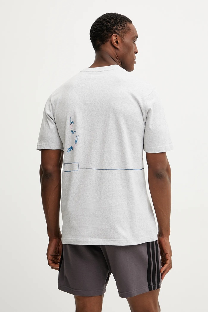 Ruházat adidas Originals Pamut póló Q12 TS Pole JP2666 szürke