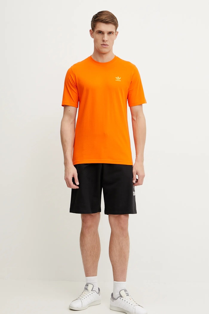 Bavlněné tričko adidas Originals Trefoil JC9995 oranžová SS25