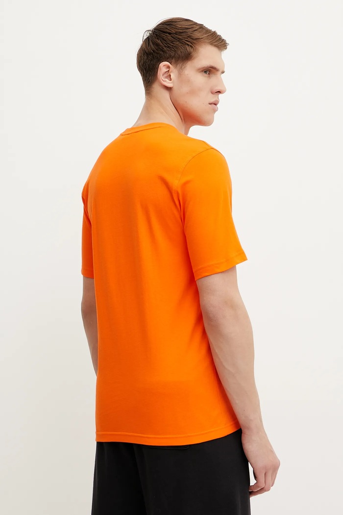 Oblečení Bavlněné tričko adidas Originals Trefoil JC9995 oranžová