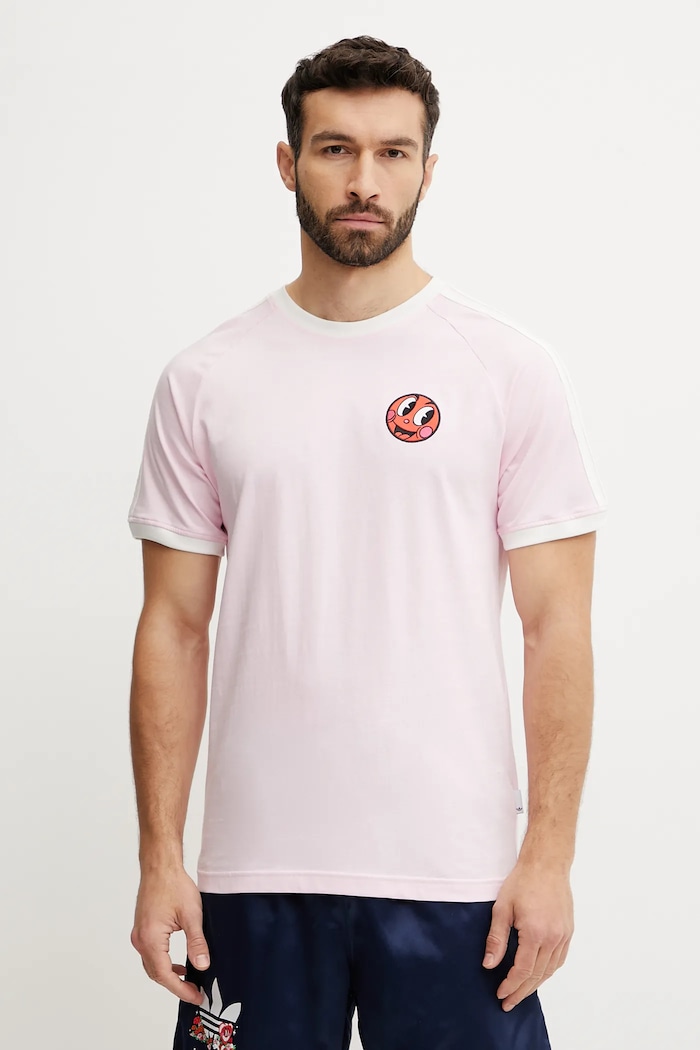 Oblečenie Bavlnené tričko adidas Originals Cali Tee JP0985 ružová