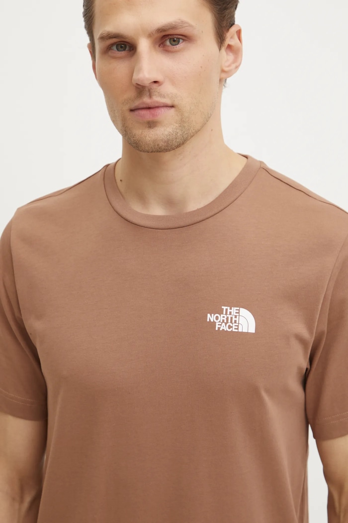 Odzież The North Face t-shirt Simple Dome NF0A87NG6IH1 brązowy