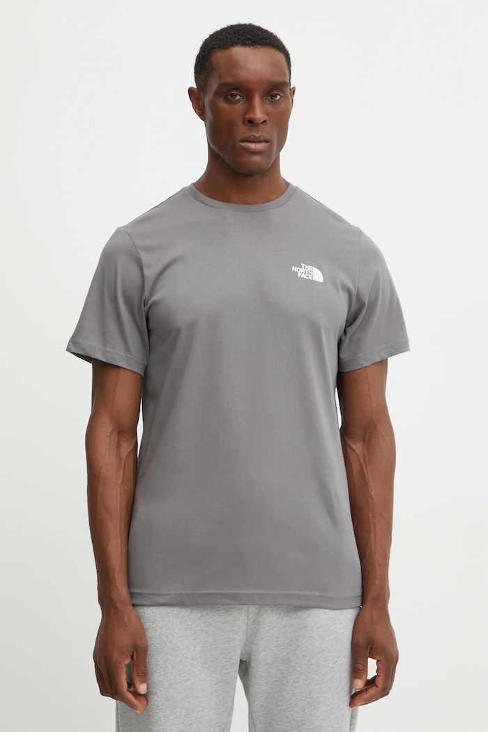 The North Face pamut póló Redbox pamut szürke NF0A87NPARX1