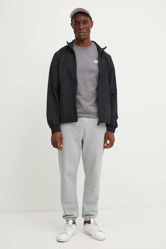 The North Face pamut póló Redbox NF0A87NPARX1 szürke SS25