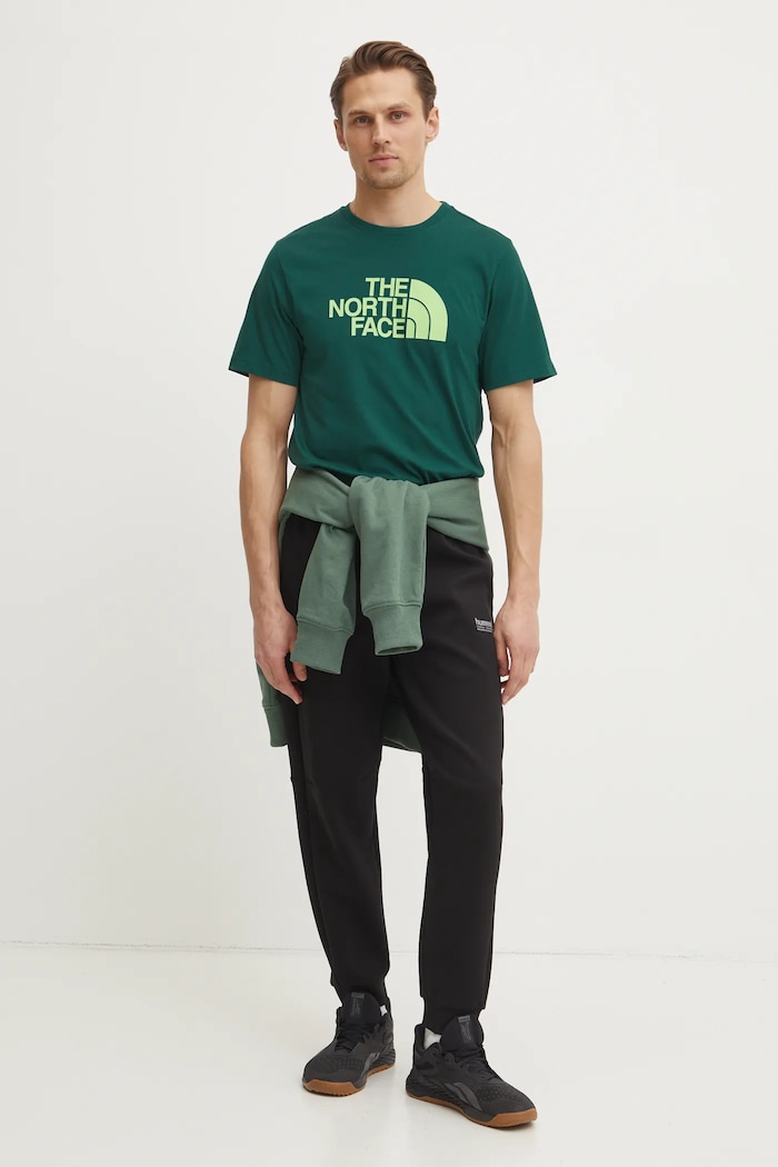 The North Face t-shirt Easy NF0A8A6CA6O1 zöld SS25