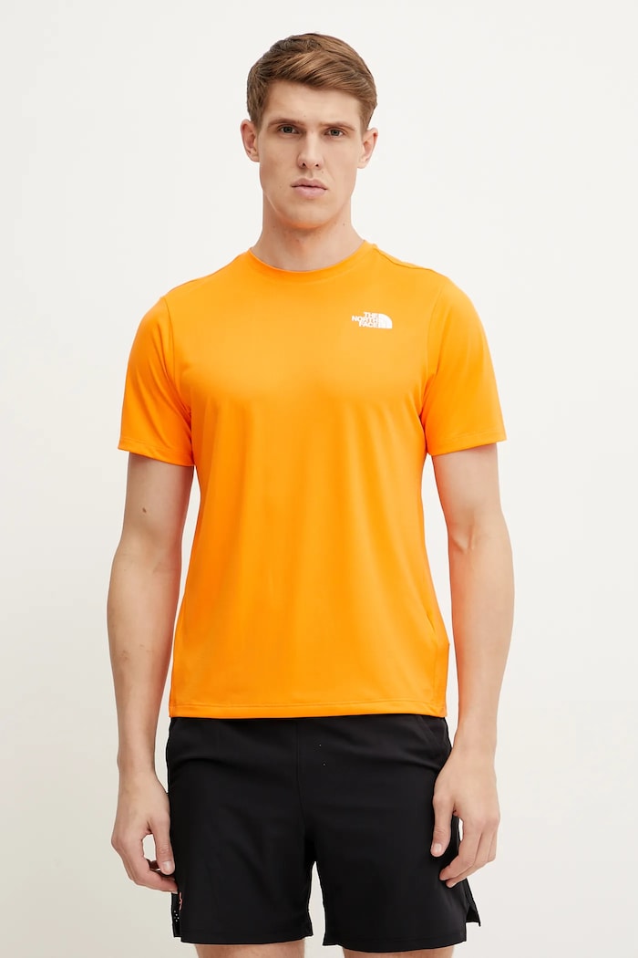 The North Face t-shirt sportowy 24/7 regular pomarańczowy NF0A894B6HI1