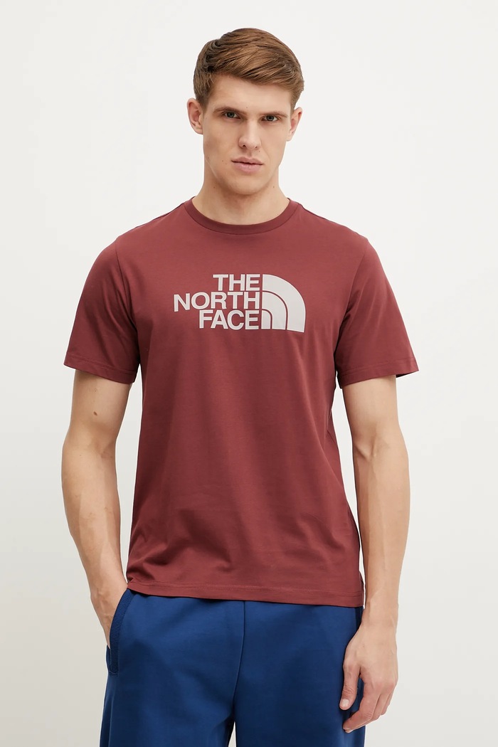 The North Face t-shirt Easy sovrastampa rosso NF0A8A6C58C1