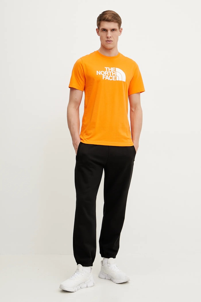 The North Face t-shirt Easy NF0A8A6CB3O1 narancssárga SS25