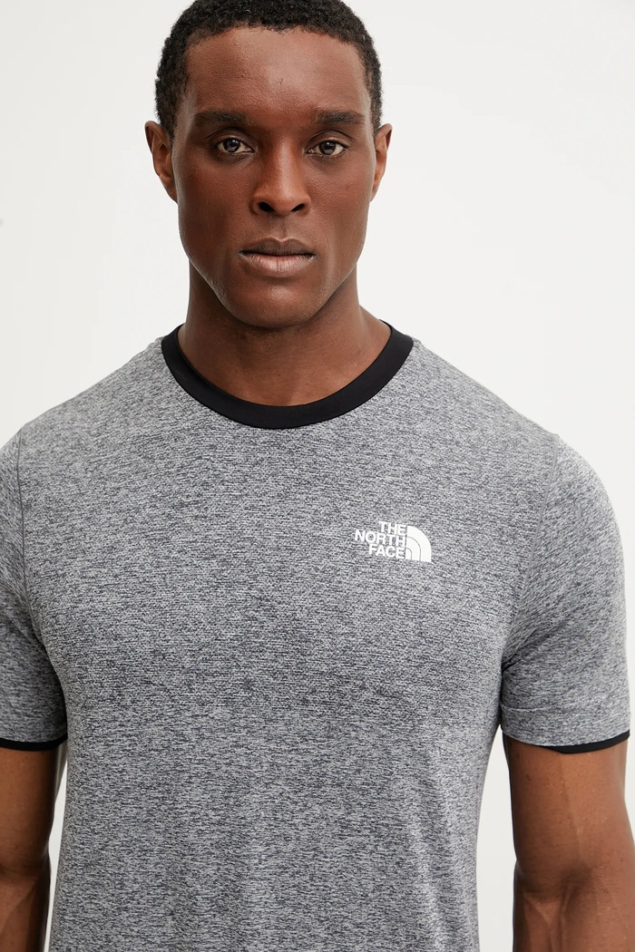 Sportovní tričko The North Face Valday Tech šedá NF0A8BT8AAQ1