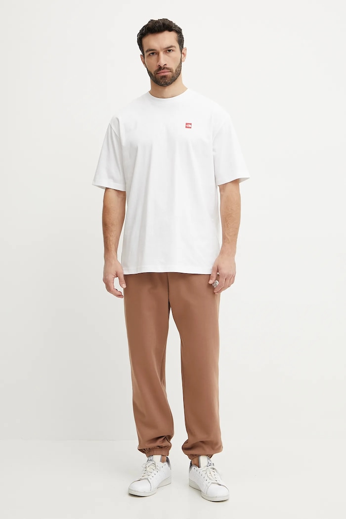 The North Face pamut póló Axys NF0A8C1RFN41 fehér SS25
