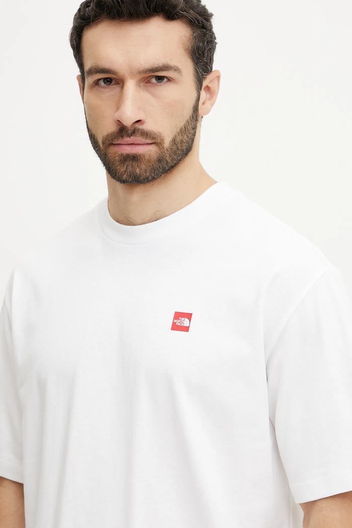 The North Face pamut póló Axys fehér NF0A8C1RFN41