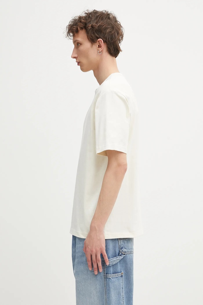 The North Face t-shirt in cotone Relaxed NF0A8C35QLI1 beige SS25