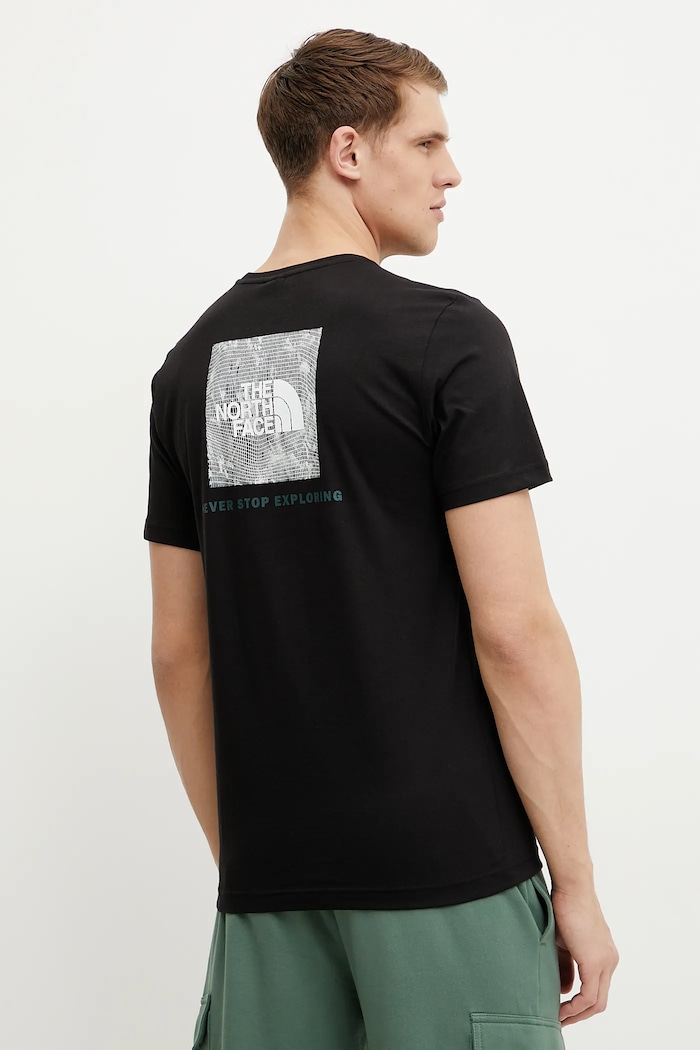 Odzież The North Face t-shirt bawełniany Tailgrid Infill NF0A8C4U9431 czarny