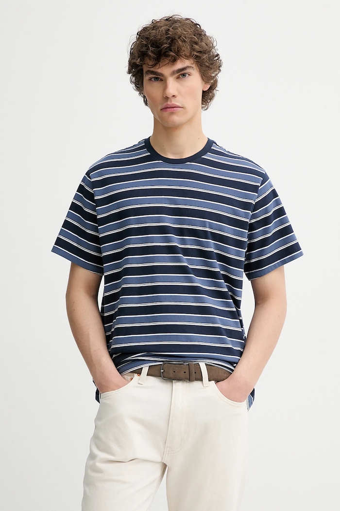 Levi's pamut póló THE ESSENTIAL TEE pamut sötétkék A3328