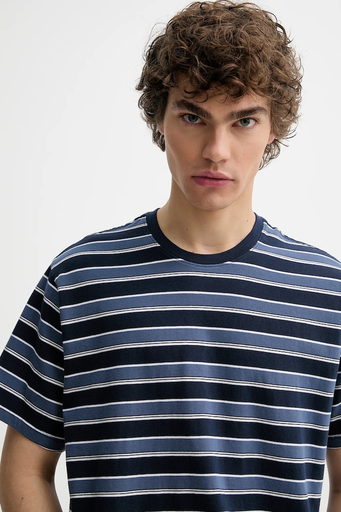 Levi's pamut póló THE ESSENTIAL TEE sötétkék A3328