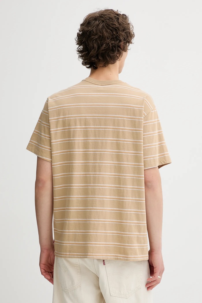 Oblečenie Bavlnené tričko Levi's THE ESSENTIAL TEE A3328 béžová