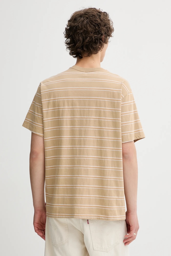 Oblečenie Bavlnené tričko Levi's THE ESSENTIAL TEE A3328 béžová