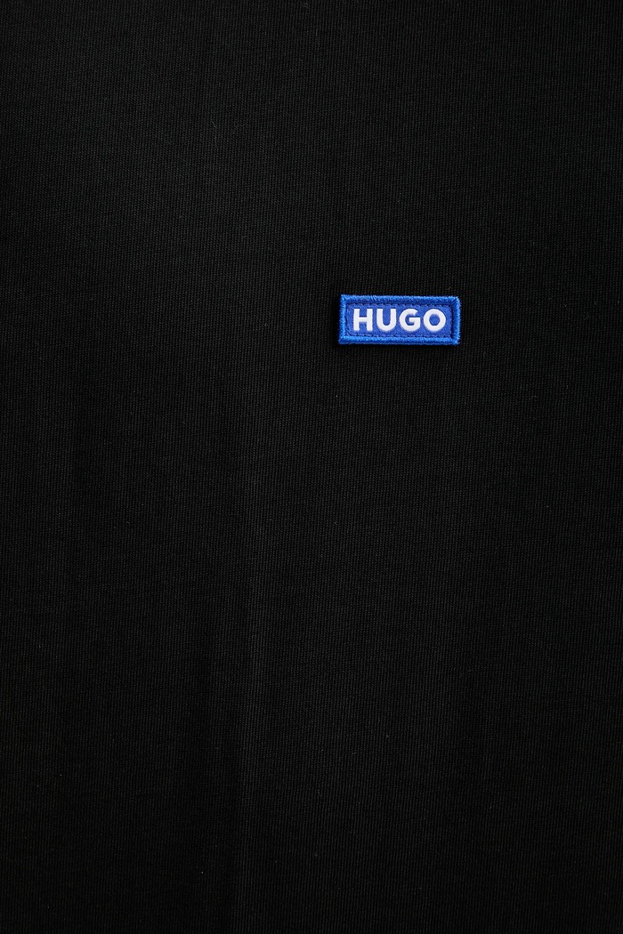 HUGO Blue top moški bombažen Navertz 50509773 črna
