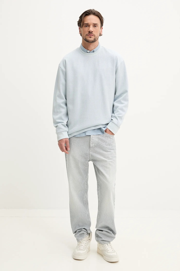 Pulover Hugo Blue Nuwolo 50534454 modra SS26