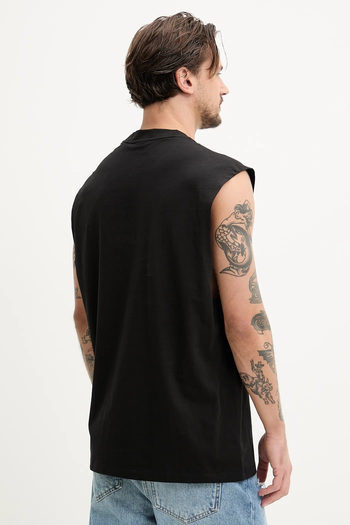Îmbrăcăminte Hugo Blue tricou din bumbac 50536121 negru