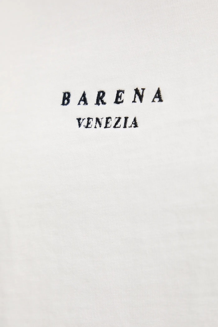 Pamučna majica BARENA VENEZIA Camicia Mola TSU5107.2713 bijela