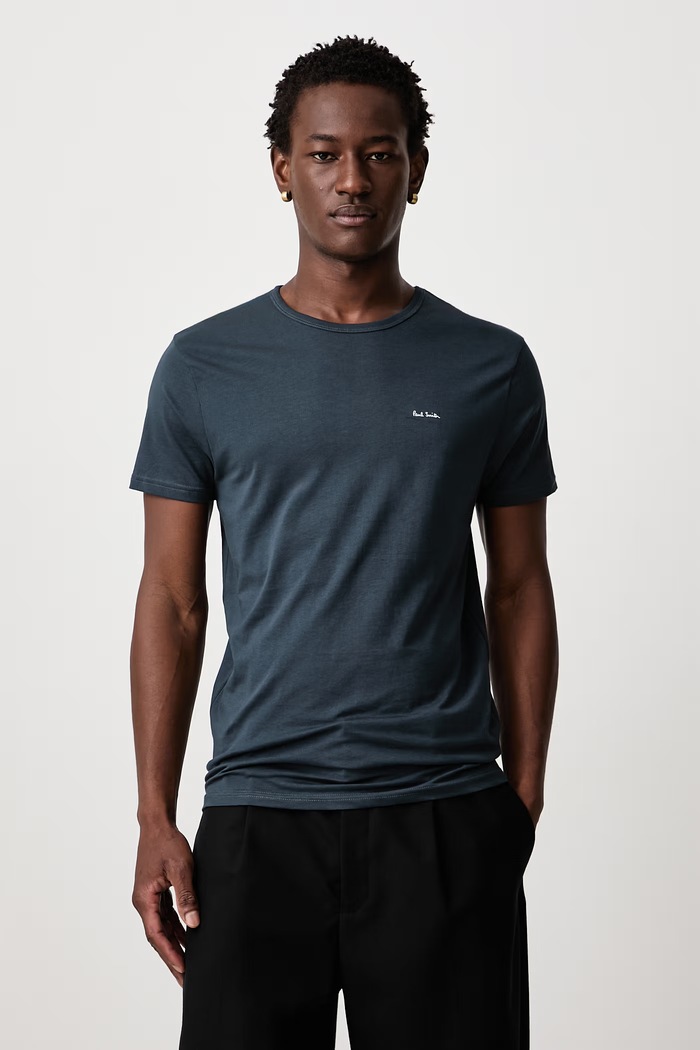 Odzież Paul Smith T-shirt basic męski bawełniany 3-pack M1A.389.M3PK czarny
