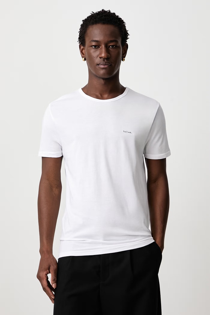 T-shirt basic męski bawełniany 3-pack Paul Smith M1A.389.M3PK czarny