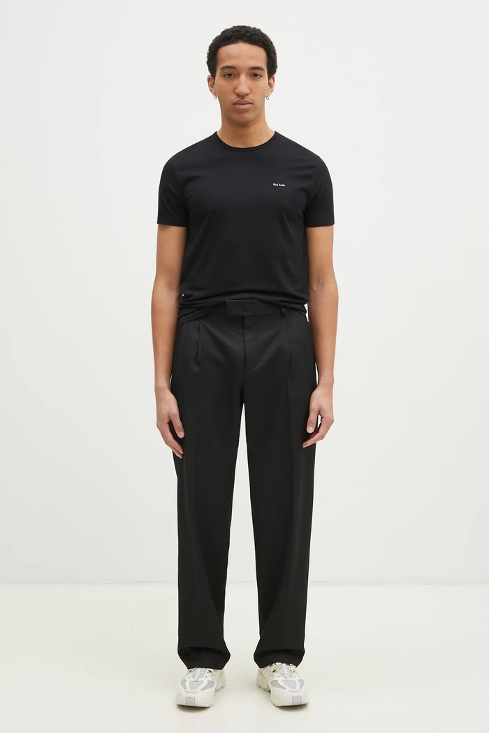 Tricou din bumbac 3-pack Paul Smith negru M1A.389.M3PK