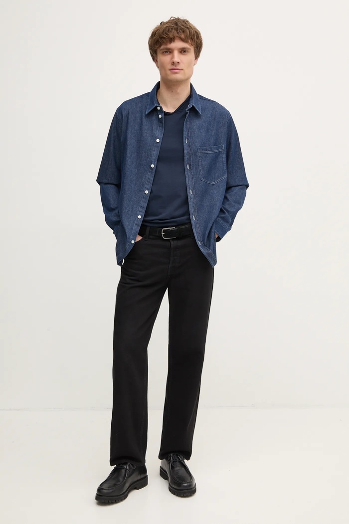 Bavlnené tričko ZADIG&VOLTAIRE JMTN01631.404 tmavomodrá AA00