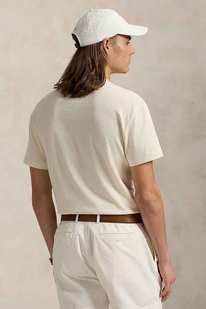 Βαμβακερό μπλουζάκι Polo Ralph Lauren 710969630 λευκό SS25