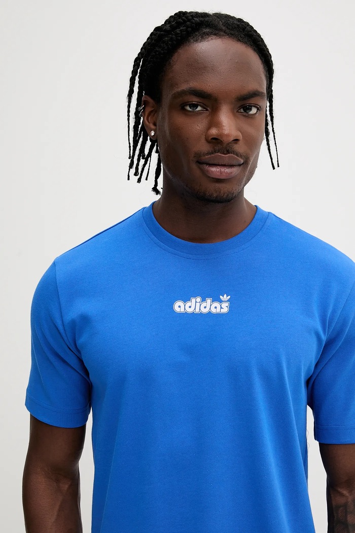 Bavlnené tričko adidas Originals GRFX TEE fialová JC8380