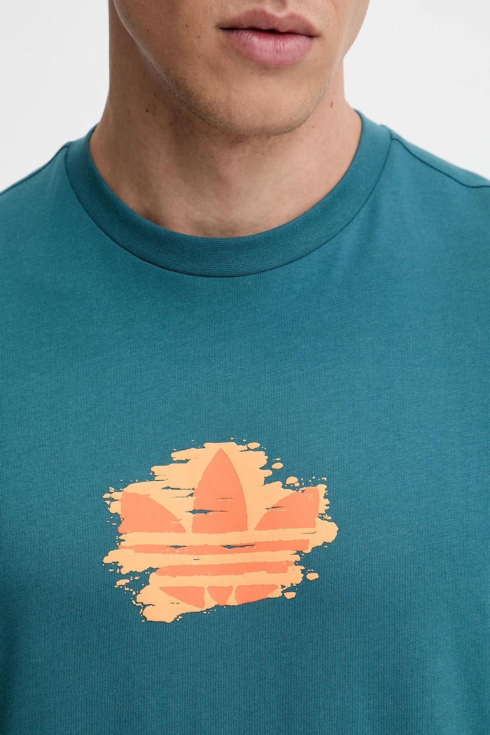 adidas Originals pamut póló Graphic Tee türkiz KC4940