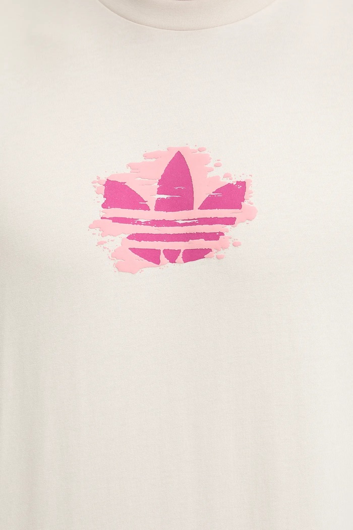 adidas Originals pamut póló Graphic Tee KC4943 bézs