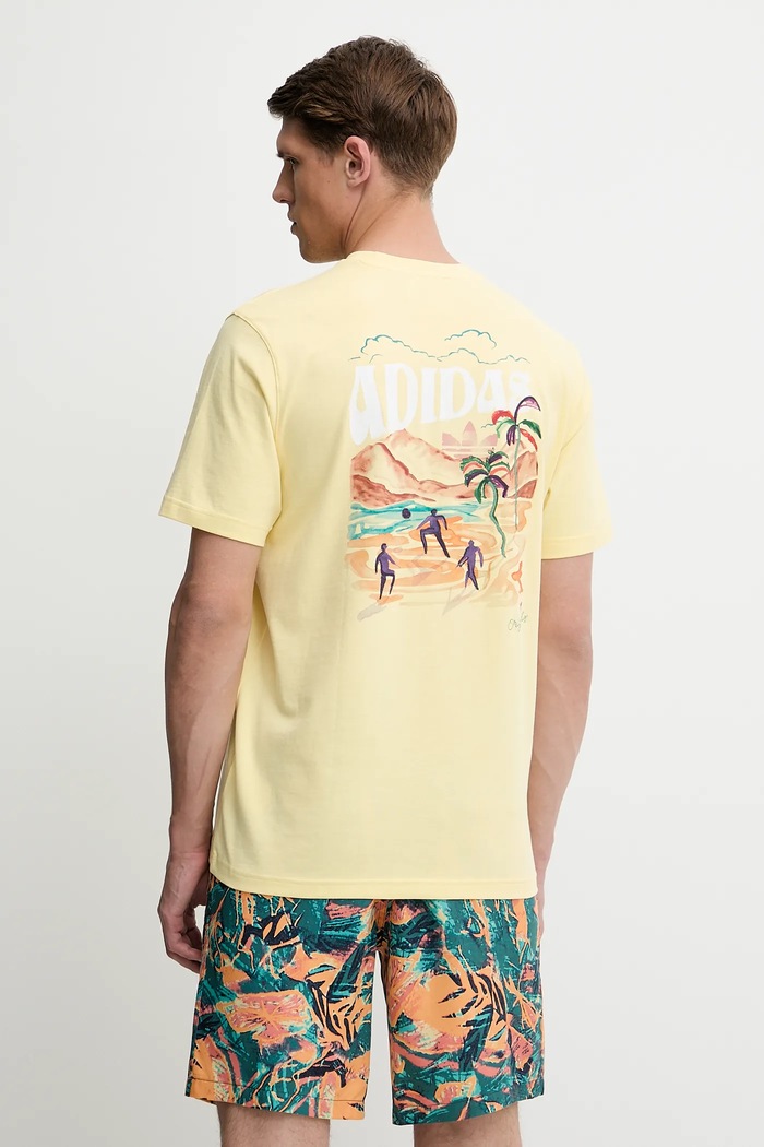 Odzież adidas Originals t-shirt bawełniany Graphic Tee KC4958 żółty
