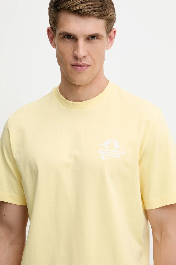 adidas Originals t-shirt bawełniany Graphic Tee żółty KC4958