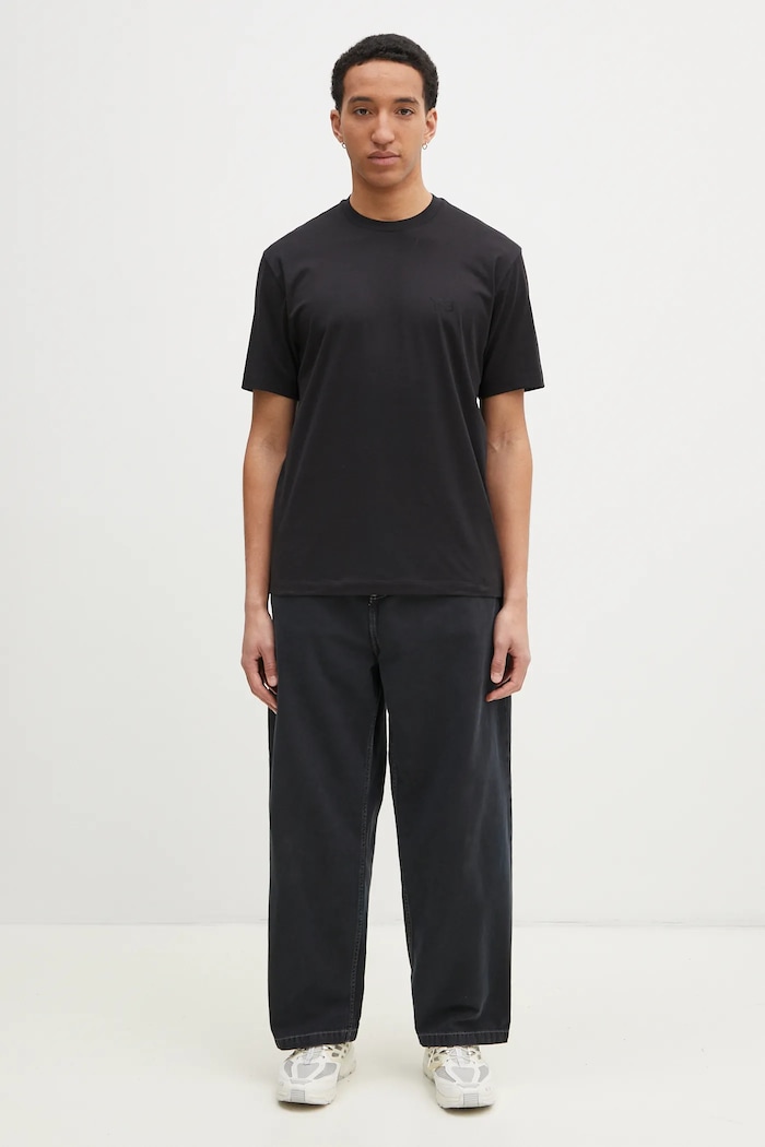 Y-3 tricou din bumbac Regular Short Sleeve Tee IW0066 negru