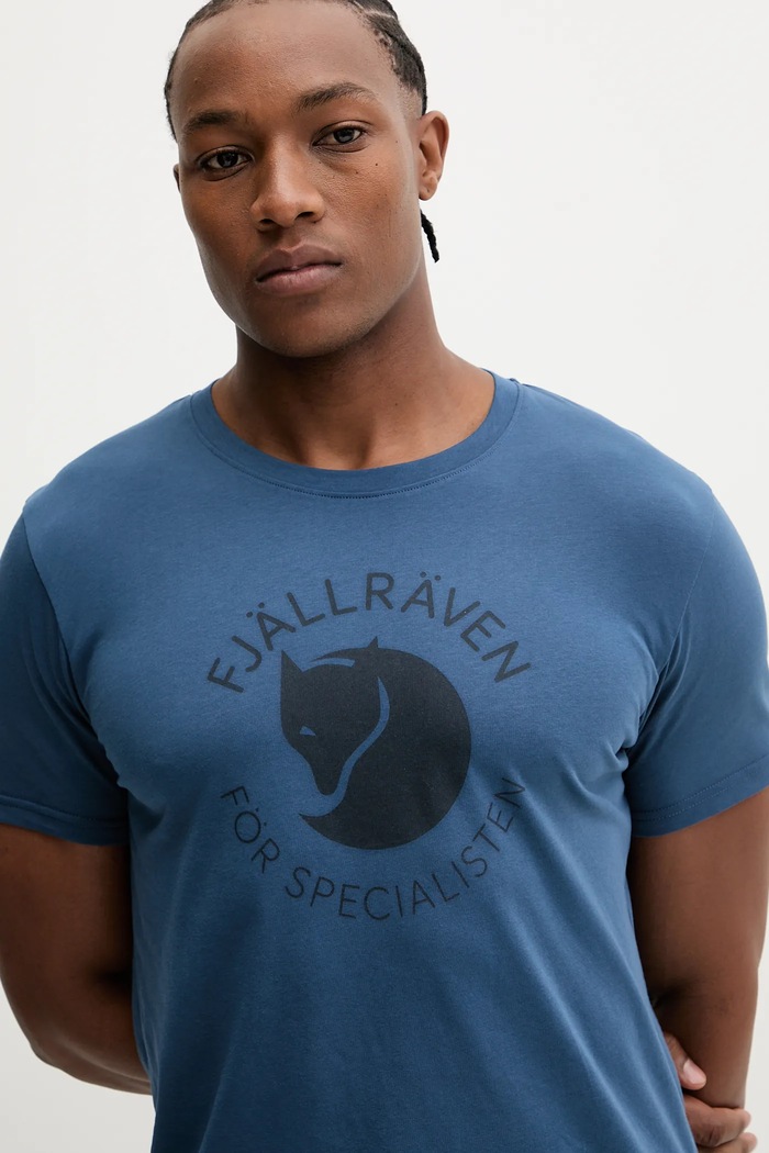 Спортна тениска Fjallraven Fjällräven Fox син F87052