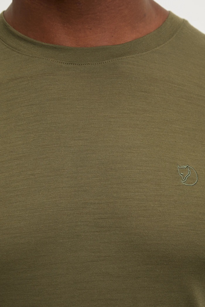 Sportovní triko Fjallraven Abisko Wool F87193 zelená