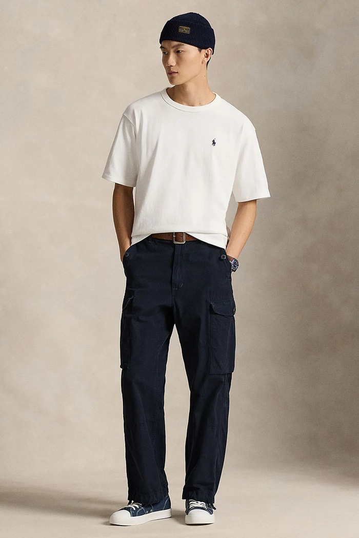 Ρούχα Βαμβακερό μπλουζάκι Polo Ralph Lauren Tee 710964716 μπεζ