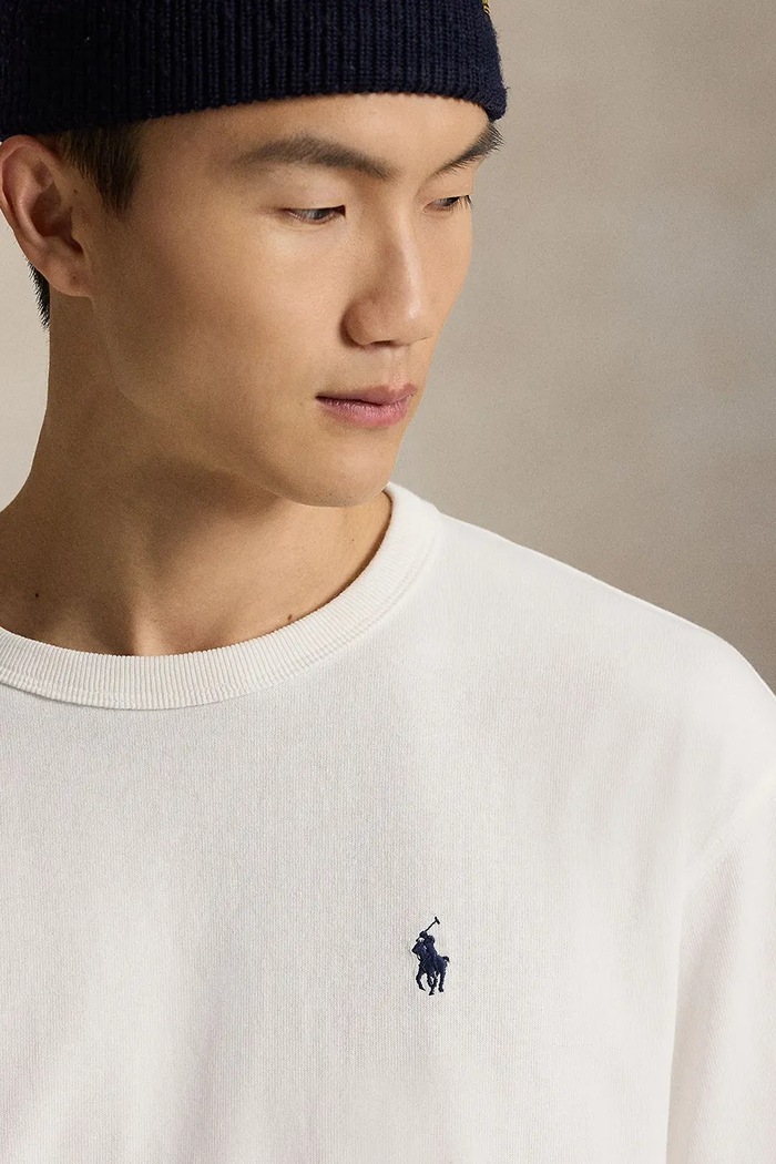 Βαμβακερό μπλουζάκι Polo Ralph Lauren Tee μπεζ 710964716