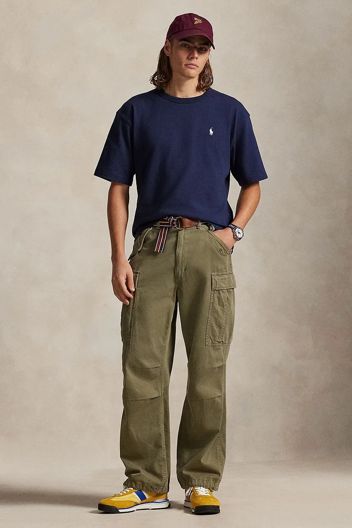 Ρούχα Βαμβακερό μπλουζάκι Polo Ralph Lauren Tee 710964716 σκούρο μπλε
